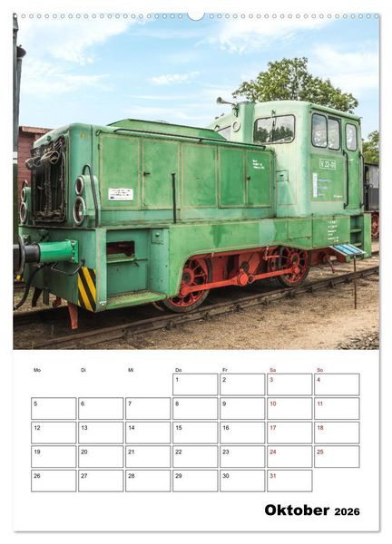 Produktbild: Klein- und Privatbahn Museum Gramzow (hochwertiger Premium Wandkalender 2026 DIN A2 hoch), Kunstdruck in Hochglanz