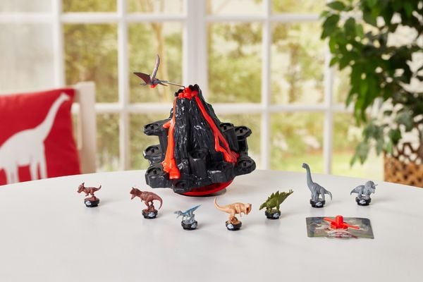 Produktbild: Epoch 7509 - Jurassic World Shaky Volcano, Dinosaurier-Geschicklichkeitsspiel