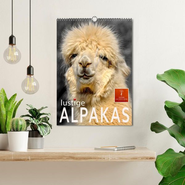 Produktbild: Lustige Alpakas (Wandkalender 2026 DIN A3 hoch), CALVENDO Monatskalender