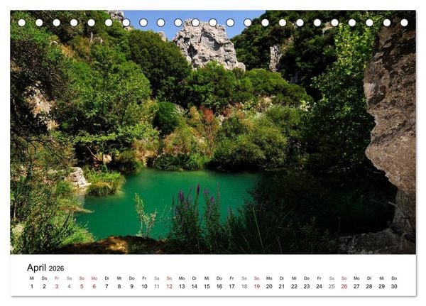 Produktbild: Peloponnes Impressionen / 2026 (Tischkalender 2026 DIN A5 quer), CALVENDO Monatskalender