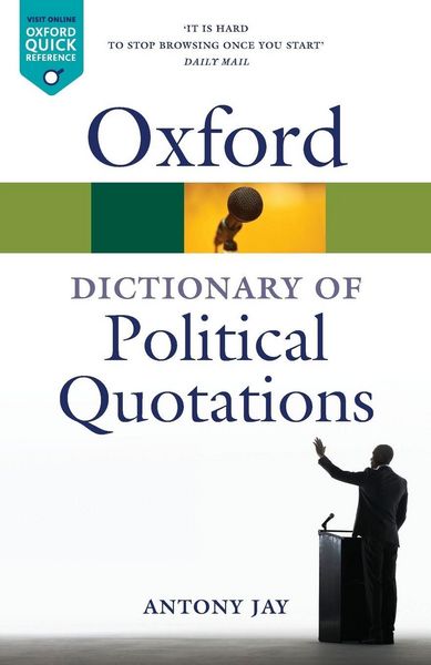 Produktbild: Oxford Dictionary of Political Quotations