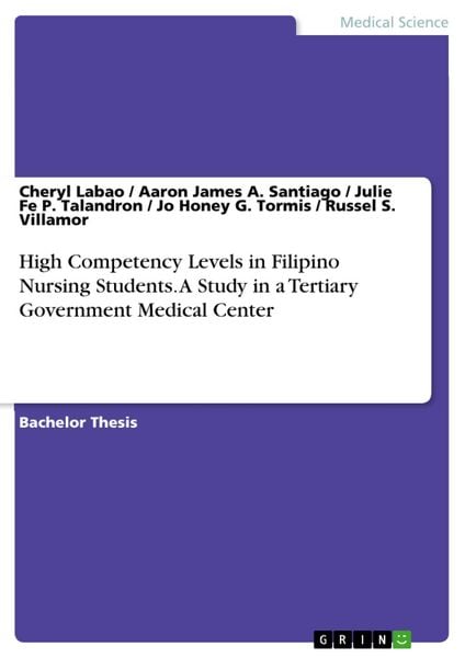 Produktbild: High Competency Levels in Filipino Nursing Students. A Study in a Tertiary Government Medical Center