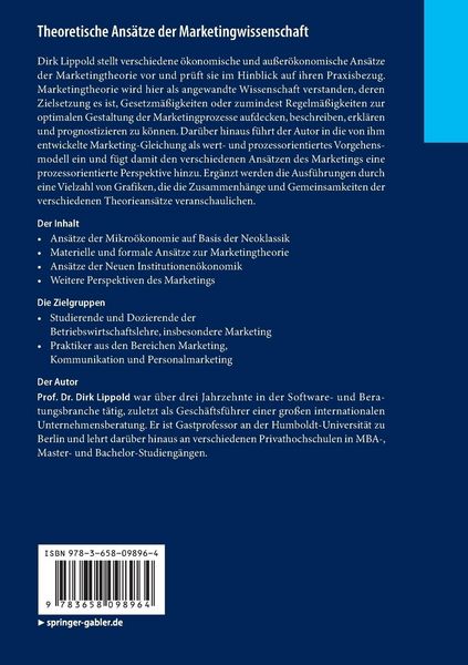 Theoretische Ansätze der Marketingwissenschaft