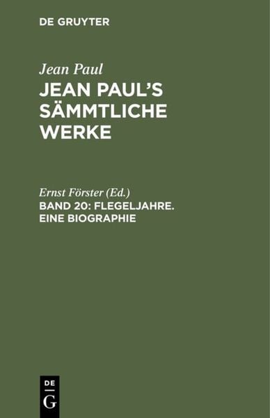 Produktbild: Flegeljahre. Eine Biographie