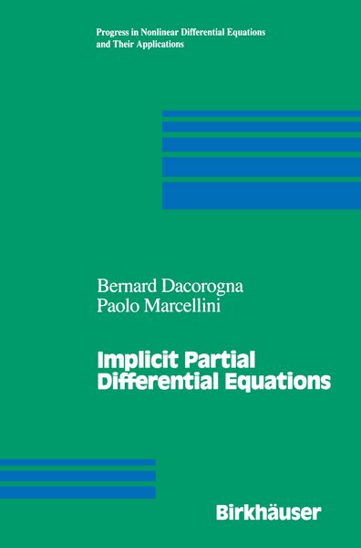 Produktbild: Implicit Partial Differential Equations