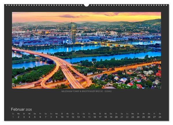 Produktbild: WIEN - EINE STADT VON WELT (Wandkalender 2026 DIN A2 quer), CALVENDO Monatskalender
