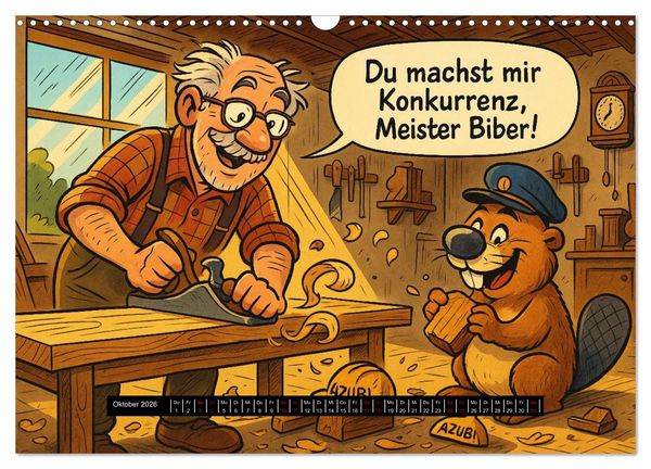 Produktbild: Tierischer Berufsalltag (Wandkalender 2026 DIN A3 quer), CALVENDO Monatskalender