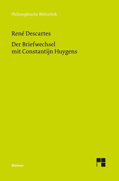 Produktbild: Der Briefwechsel mit Constantijn Huygens
