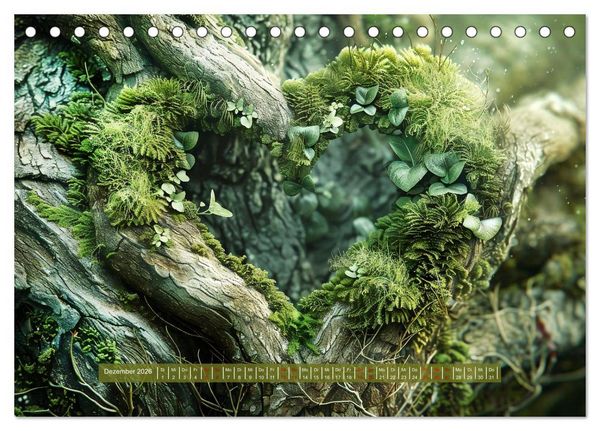Produktbild: Mit dem Herzen der Natur (Tischkalender 2026 DIN A5 quer), CALVENDO Monatskalender