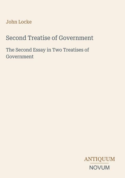 Produktbild: Second Treatise of Government