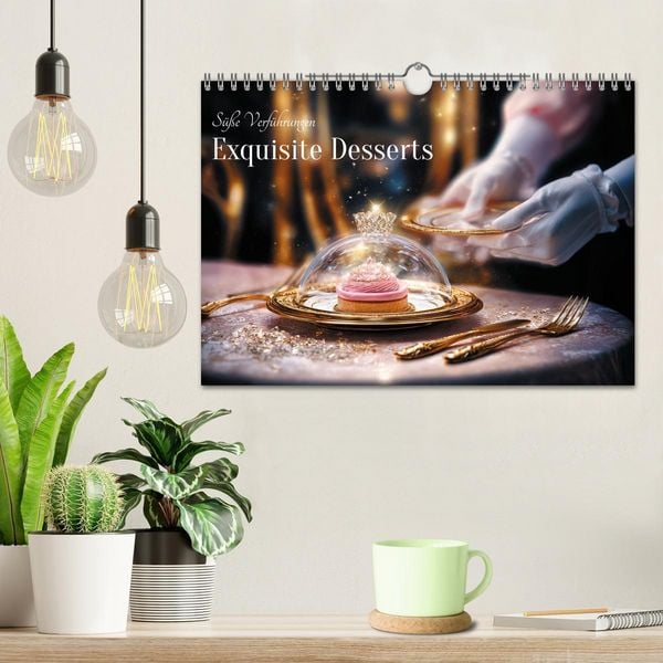 Produktbild: S&uuml;&szlig;e Verf&uuml;hrungen - Exquisite Desserts (Wandkalender 2026 DIN A4 quer), CALVENDO Monatskalender