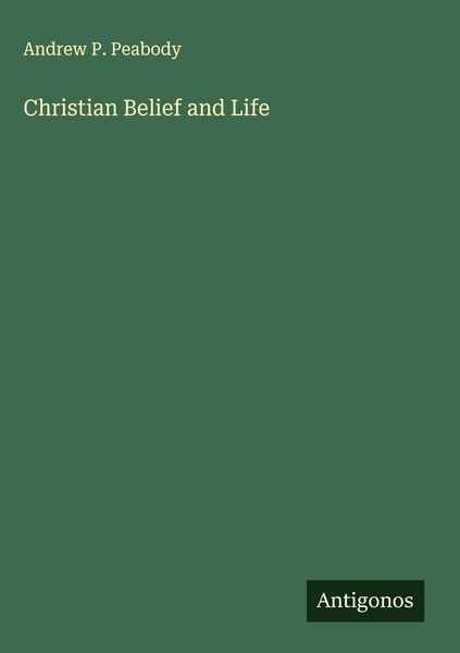 Produktbild: Christian Belief and Life