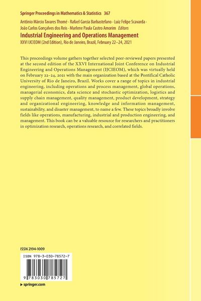 Produktbild: Industrial Engineering and Operations Management