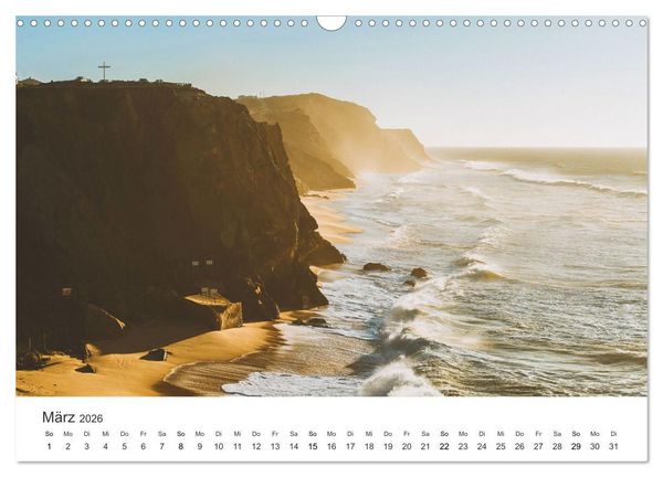 Produktbild: Sonnige Gr&uuml;&szlig;e aus Portugal (Wandkalender 2026 DIN A3 quer), CALVENDO Monatskalender