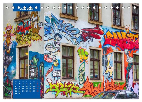 Produktbild: Graffiti (Tischkalender 2026 DIN A5 quer), CALVENDO Monatskalender