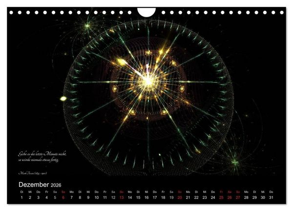 Produktbild: Zeit 2026 - Grafiken und Zitate (Wandkalender 2026 DIN A4 quer), CALVENDO Monatskalender