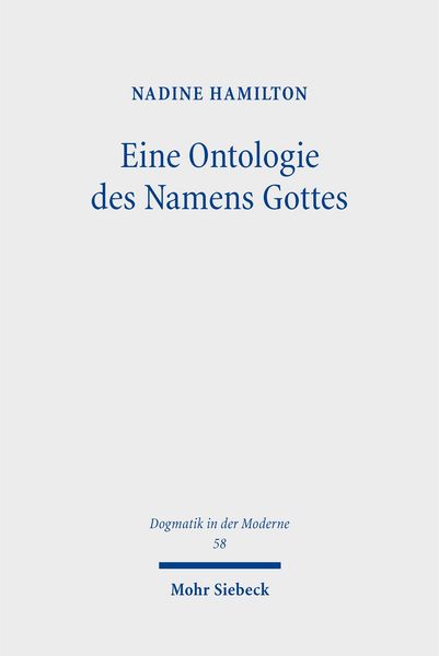 Produktbild: Eine Ontologie des Namens Gottes