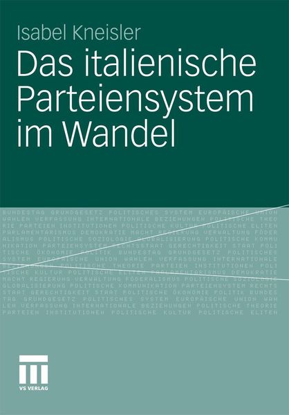 Produktbild: Das italienische Parteiensystem im Wandel