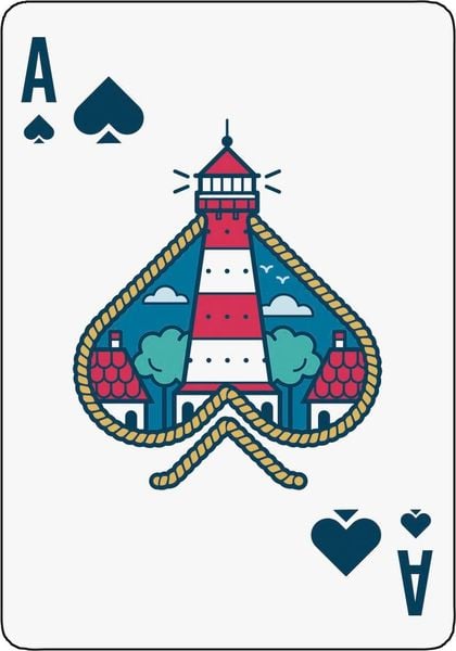 Produktbild: Ahoi! 55 Spielkarten mit Motiven von der K&uuml;ste