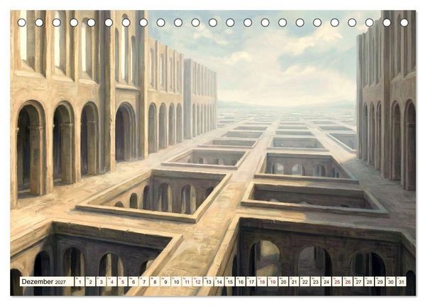 Produktbild: Welten der Literatur - Zw&ouml;lf Zust&auml;nde des Imagin&auml;ren (Tischkalender 2027 DIN A5 quer), CALVENDO Monatskalender