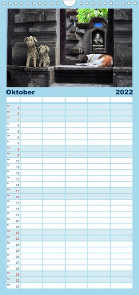 Produktbild: Familienplaner Hunde aus aller Welt (Wandkalender 2022 , 21 cm x 45 cm, hoch)