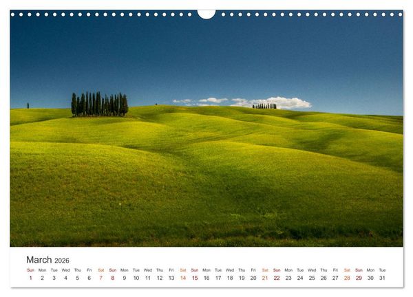 Produktbild: Tuscany A color palette (Wall Calendar 2026 DIN A3 landscape), CALVENDO 12 Month Wall Calendar