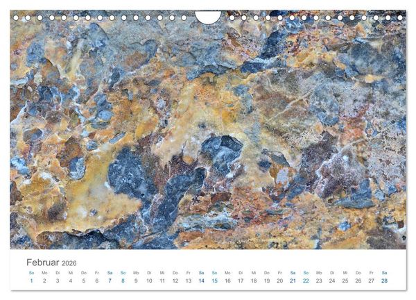 Produktbild: Die Natur als K&uuml;nstlerin - Sch&ouml;nheit der Steine (Wandkalender 2026 DIN A4 quer), CALVENDO Monatskalender