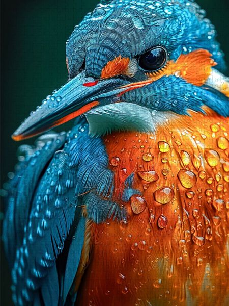 Produktbild: CALVENDO Puzzle Eisvogel | 1000 Teile Lege-Gr&ouml;&szlig;e 64x48cm Foto-Puzzle f&uuml;r gl&uuml;ckliche Stunden