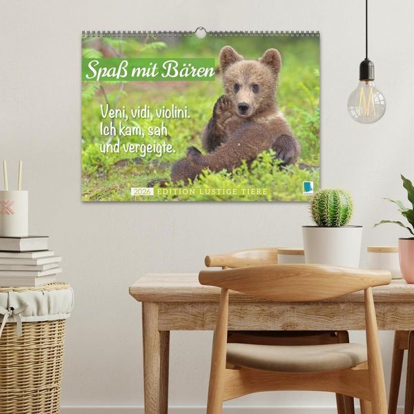 Produktbild: Spa&szlig; mit B&auml;ren: Edition lustige Tiere (Wandkalender 2026 DIN A3 quer), CALVENDO Monatskalender