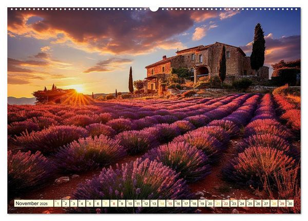 Produktbild: Provence Urlaubstr&auml;ume (Wandkalender 2026 DIN A2 quer), CALVENDO Monatskalender