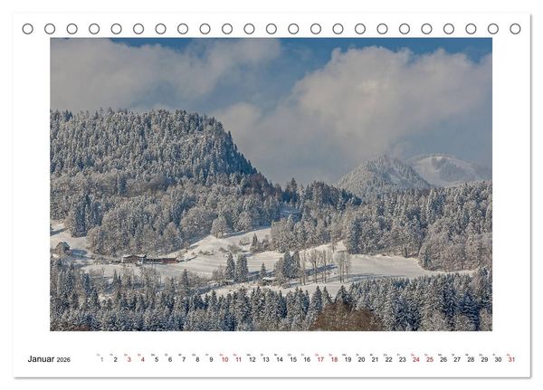 Produktbild: Naturwunder Bergwelt Fellhorn und H&ouml;rnergruppe (Tischkalender 2026 DIN A5 quer), CALVENDO Monatskalender
