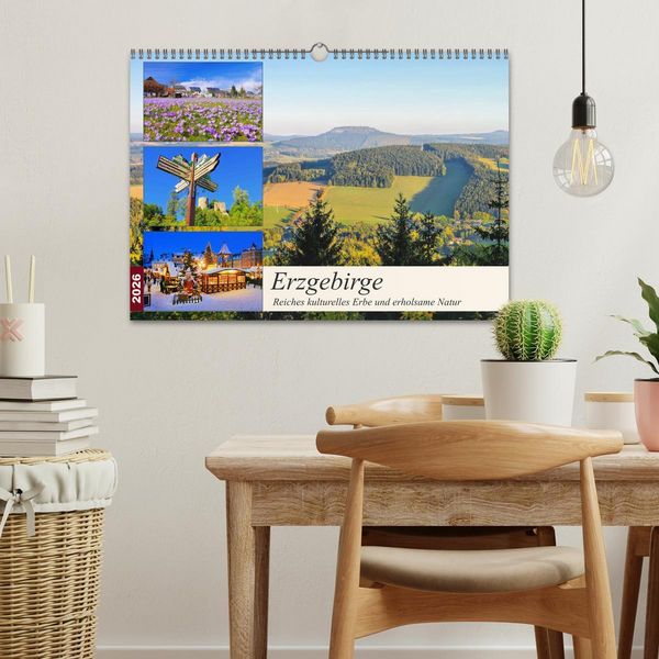 Produktbild: Erzgebirge - Reiches kulturelles Erbe und erholsame Natur (Wandkalender 2026 DIN A3 quer), CALVENDO Monatskalender
