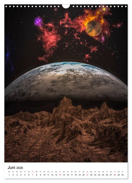 Produktbild: Unser Universum eine interstellare Reise (Wandkalender 2026 DIN A3 hoch), CALVENDO Monatskalender