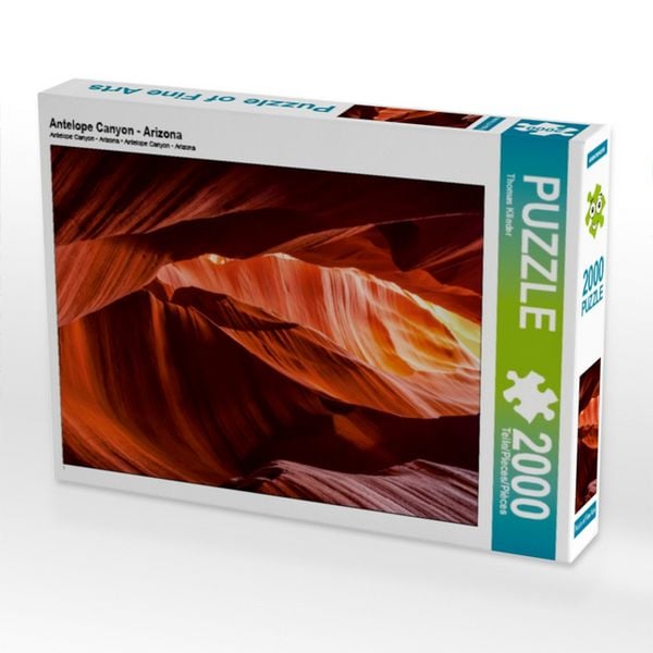 CALVENDO Puzzle Antelope Canyon - Arizona | 2000 Teile Lege-Größe 90x67cm Foto-Puzzle für glückliche Stunden