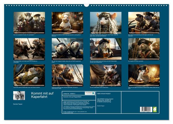 Produktbild: Kommt mit auf Kaperfahrt (Wandkalender 2026 DIN A2 quer), CALVENDO Monatskalender