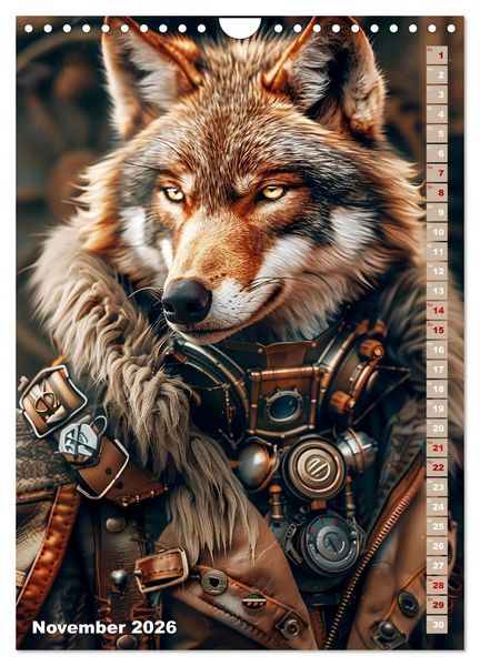 Produktbild: Steampunk Fauna (Wandkalender 2026 DIN A4 hoch), CALVENDO Monatskalender