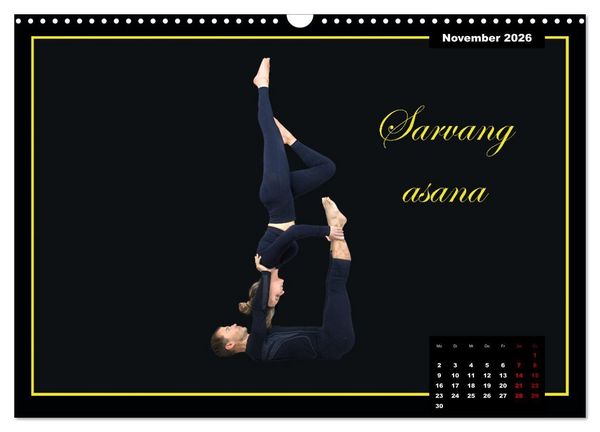 Produktbild: Yoga - Asana (Wandkalender 2026 DIN A3 quer), CALVENDO Monatskalender