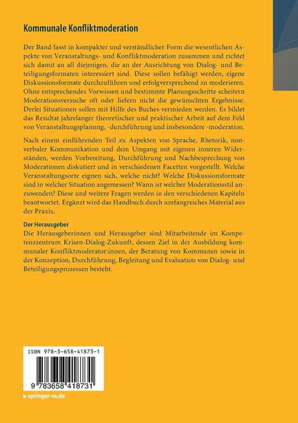 Produktbild: Kommunale Konfliktmoderation