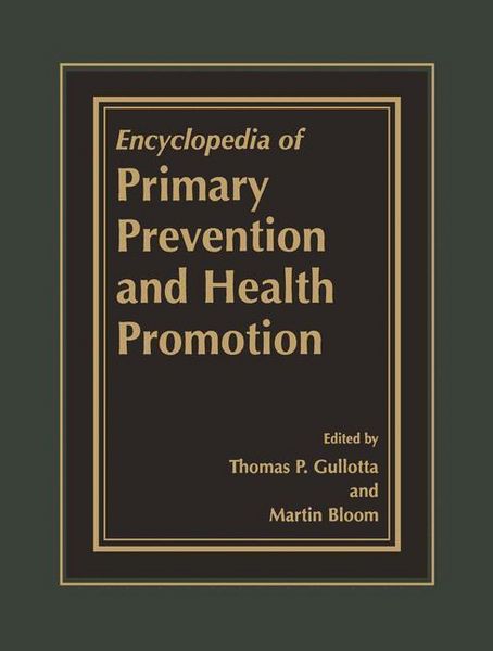Produktbild: Encyclopedia of Primary Prevention and Health Promotion, 2 Pts.