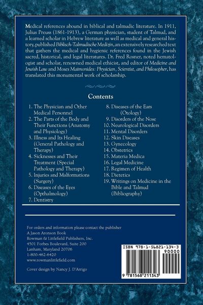 Produktbild: Biblical and Talmudic Medicine