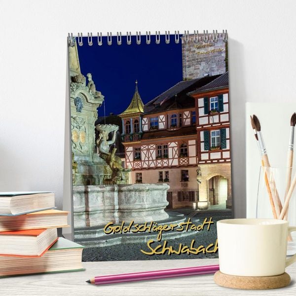Produktbild: Goldschl&auml;gerstadt Schwabach (Tischkalender 2026 DIN A5 hoch), CALVENDO Monatskalender