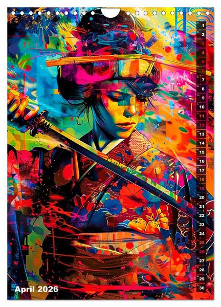 Produktbild: Samurai - Onna Bugeisha (Wandkalender 2026 DIN A4 hoch), CALVENDO Monatskalender
