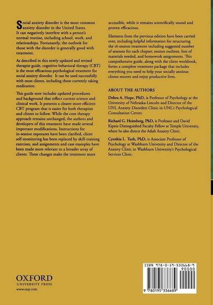 Produktbild: Managing Social Anxiety Therapist Guide