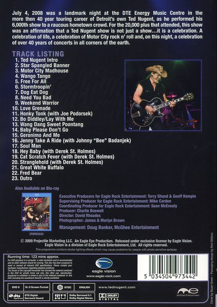 Produktbild: Ted Nugent - Motor City Mayhem: The 6000th Show