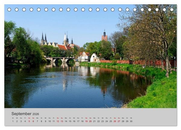 Produktbild: Die Saale Von Franken zur Elbe (Tischkalender 2026 DIN A5 quer), CALVENDO Monatskalender