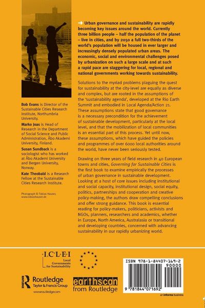 Produktbild: Governing Sustainable Cities