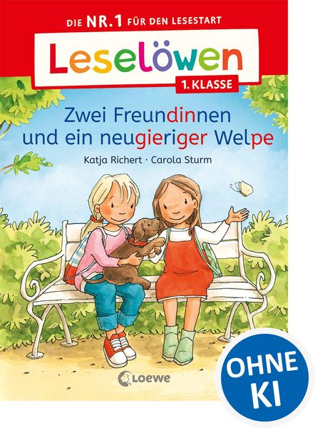 Produktbild: Lesel&ouml;wen 1. Klasse - Zwei Freundinnen und ein neugieriger Welpe