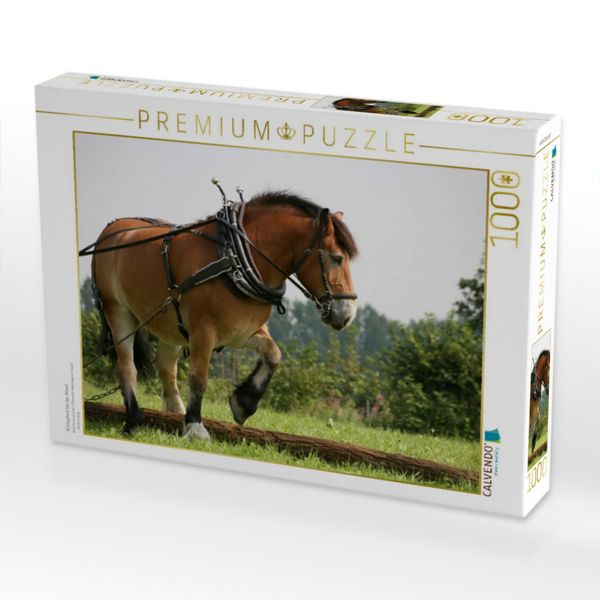 Produktbild: CALVENDO Puzzle R&uuml;ckepferd bei der Arbeit | 1000 Teile Lege-Gr&ouml;&szlig;e 64x48cm Foto-Puzzle f&uuml;r gl&uuml;ckliche Stunden