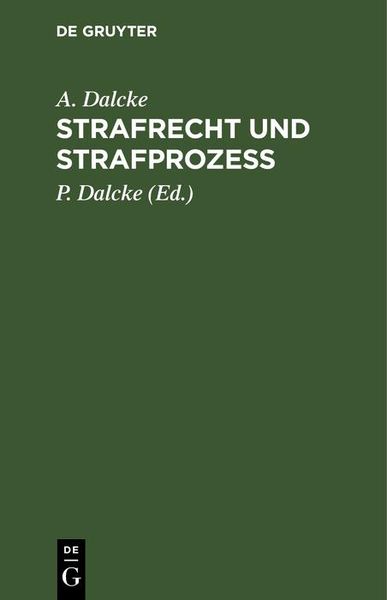 Produktbild: Strafrecht und Strafproze&szlig;