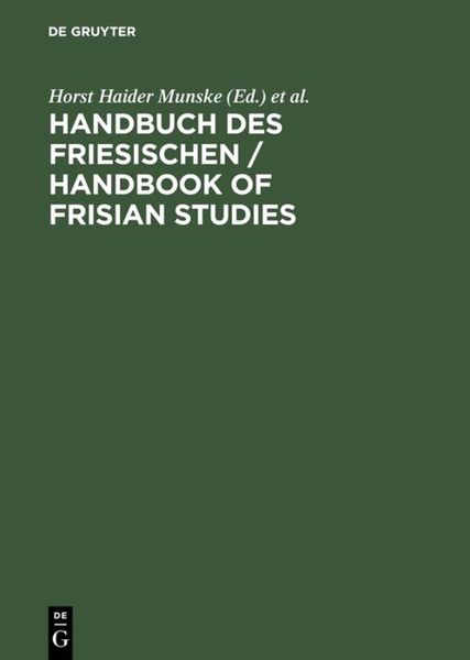 Produktbild: Handbuch des Friesischen / Handbook of Frisian Studies
